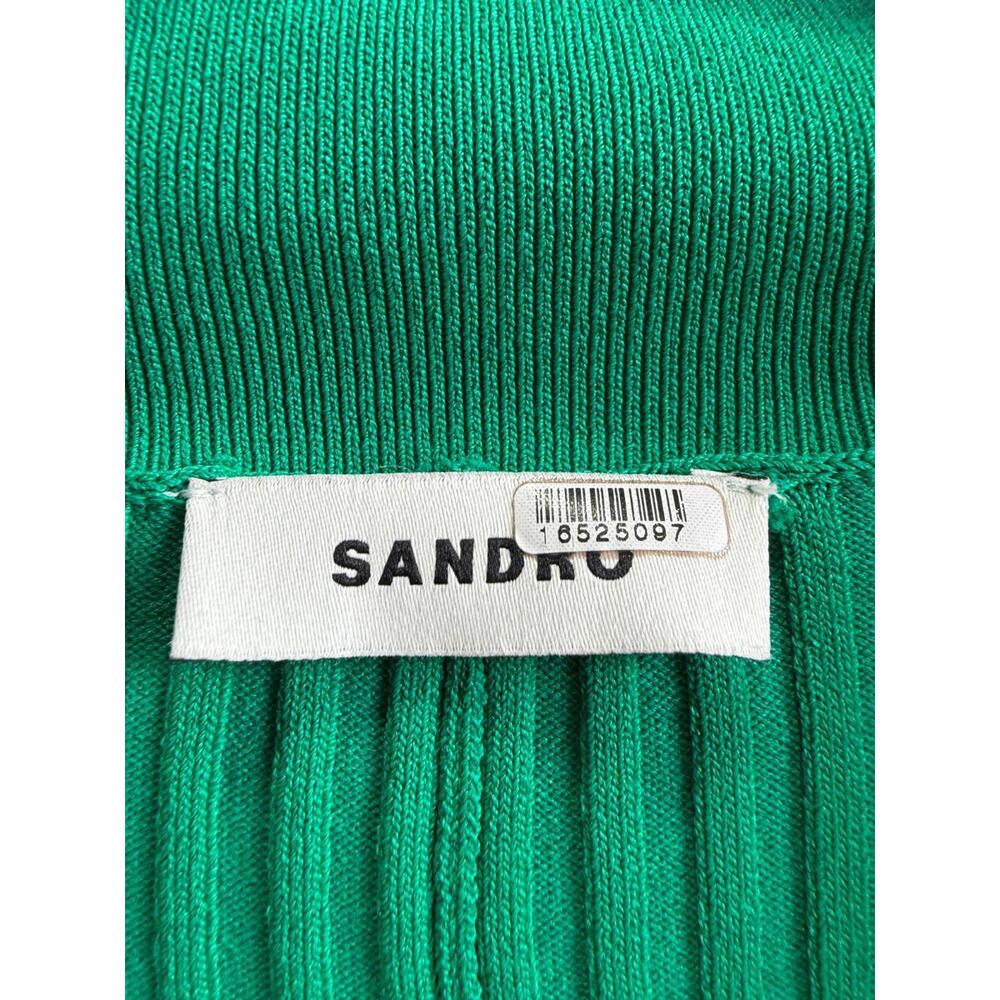 Sandro Green Lorel Dress Size 36 with hole - Picture 6 of 9